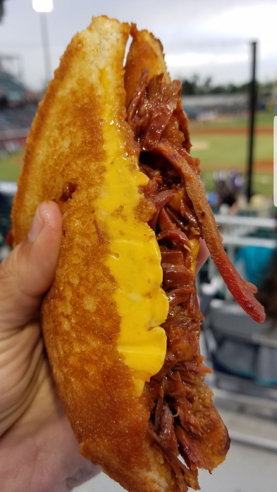 Crazy Dinner -- Brisket-stuffed Grilled Cheese.jpg